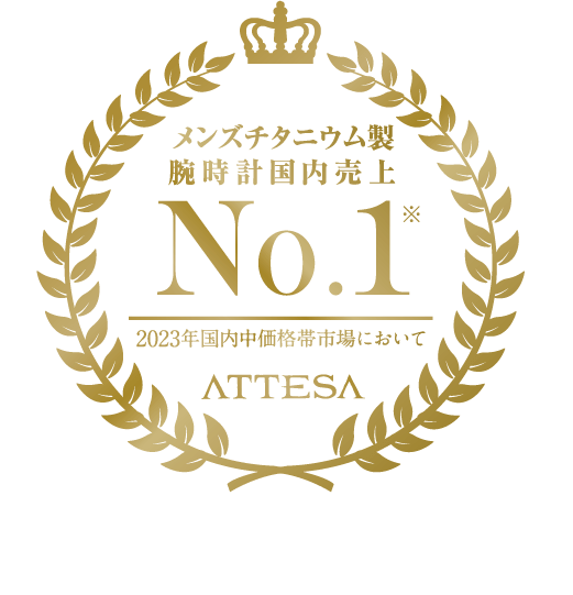 売上No.1の男性用チタニウム製腕時計ブランド