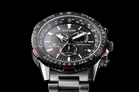 シチズン CITIZEN 腕時計 メンズ CB5007-51H プロマスター スカイシリーズ エコ・ドライブ電波時計 ダイレクトフライト PROMASTER SKY エコ・ドライブ電波（E660） ブラックxブラック アナログ表示
