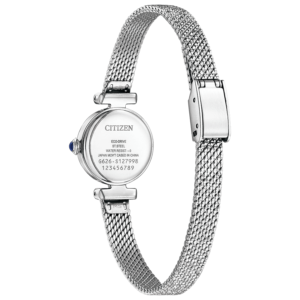 シチズン CITIZEN 腕時計 レディース EG7080-53A キー エコ・ドライブ ラウンドメッシュ Kii Eco-Drive エコ・ドライブ（G626/日本製） シルバーxシルバー アナログ表示