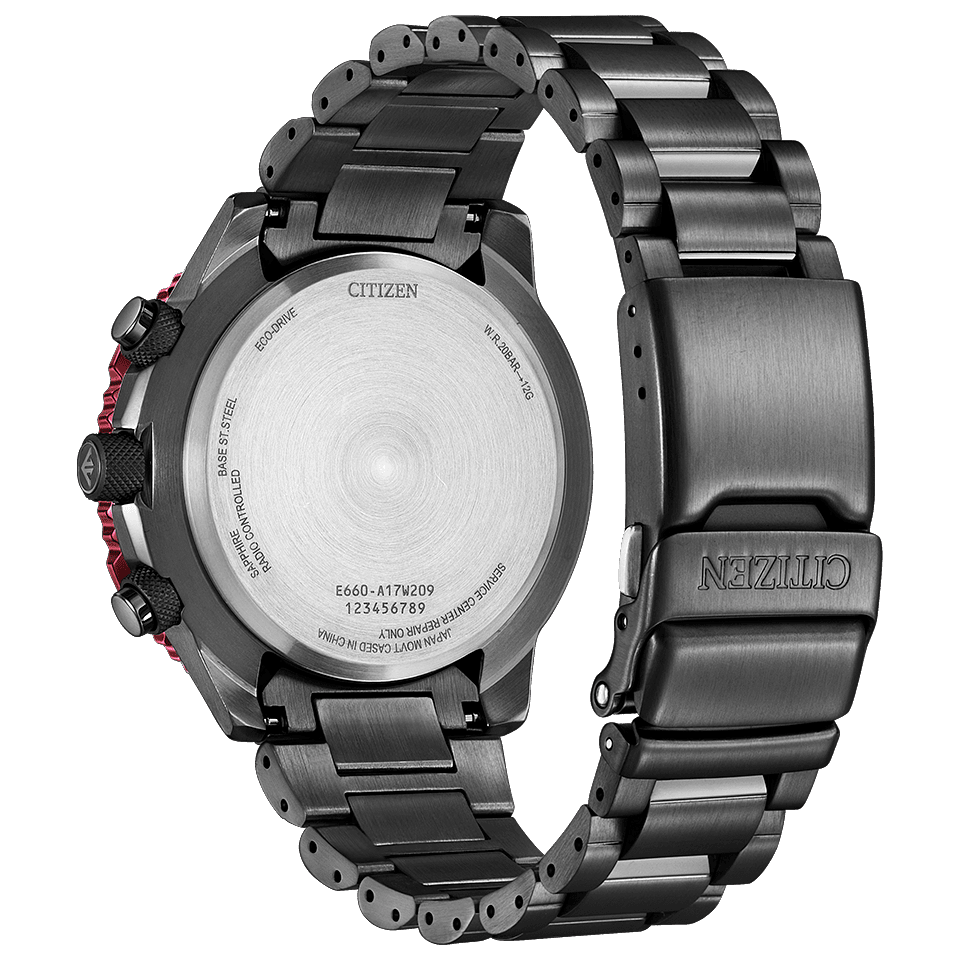 シチズン CITIZEN 腕時計 メンズ CB5009-55E プロマスター エコ・ドライブ電波時計 ダイレクトフライト SKYシリーズ PROMASTER SKY Eco-Drive エコ・ドライブ電波（E660/日本製） ブラックxブラック アナログ表示
