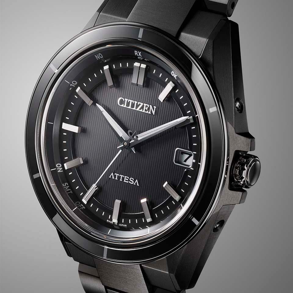 シチズン CITIZEN 腕時計 メンズ CB3035-72E アテッサ エコ・ドライブ電波時計 ダブルダイレクトフライト ATTESA ACT Line Eco-Drive エコ・ドライブ電波（H128） ブラックxブラック アナログ表示