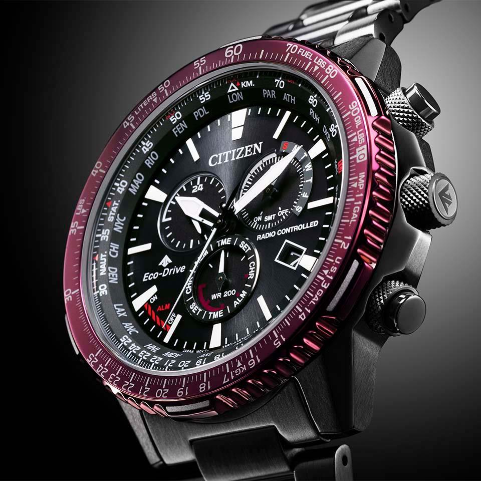 【新品】シチズン CITIZEN 腕時計 メンズ CB5009-55E プロマスター エコ・ドライブ電波時計 ダイレクトフライト SKYシリーズ PROMASTER SKY Eco-Drive エコ・ドライブ電波（E660/日本製） ブラックxブラック アナログ表示