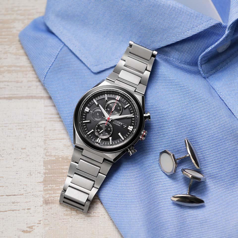 CITIZEN ATTESA シチズン アテッサ エコドライブ ソーラー CA0836-68E メンズ 腕時計 男性 ウオッチ 刻印対応有料  取り寄せ品「c-ka」 メンズ腕時計