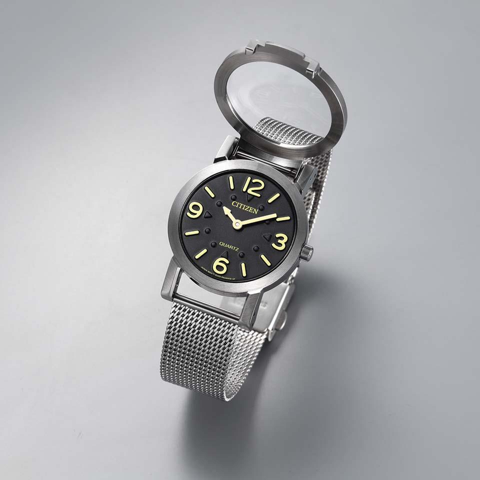 CITIZEN 視覚障害者対応腕時計 AC2200-55E 腕時計(アナログ) | lockerdays.com