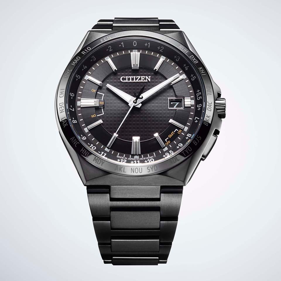 シチズン CITIZEN 腕時計 メンズ CB0215-51E アテッサ アクトライン エコ・ドライブ電波時計 ダイレクトフライト ATTESA ACT Line エコ・ドライブ電波（H145） ブラックxブラック アナログ表示