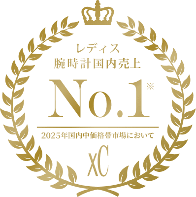 レディス腕時計国内売上No.1 2025年国内中価格帯市場において